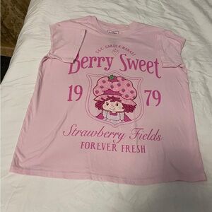 Berry Sweet Strawberry Fields Kids T-Shirt - Pink